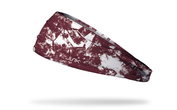Gridiron Maroon White Big Bang Lite Headband - View 1