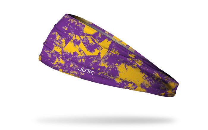 Gridiron Purple Gold Big Bang Lite Headband - View 1