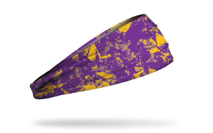 Gridiron Purple Gold Big Bang Lite Headband - View 2