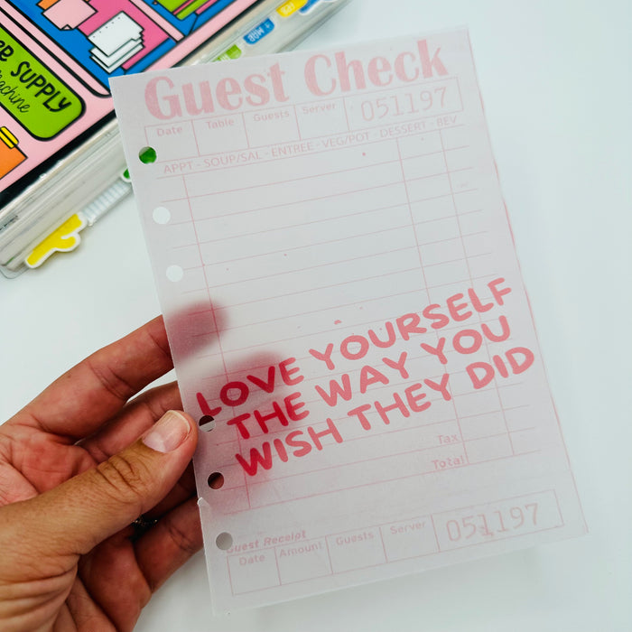 Guest Check Vellum Dashboard