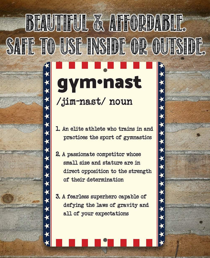 Gymnast Definition - Metal Sign | Lone Star Art.