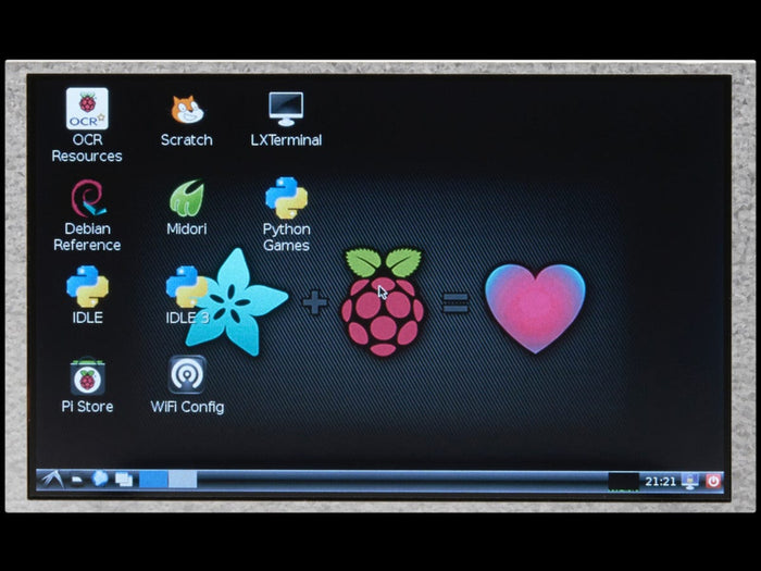 HDMI 4 Pi 5" Display not Touchscreen 800x480 - HDMI/VGA/NTSC/PAL [Discontinued] by The Pi Hut - The Pi Hut