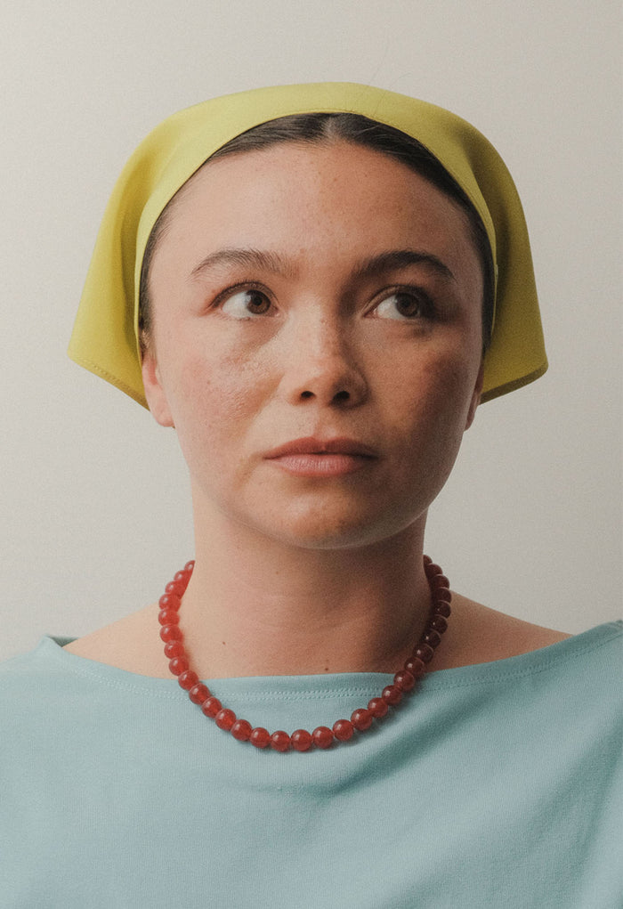 Headscarf Chartreuse Silk