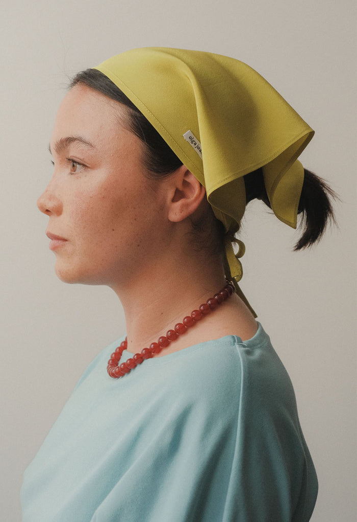 Headscarf Chartreuse Silk