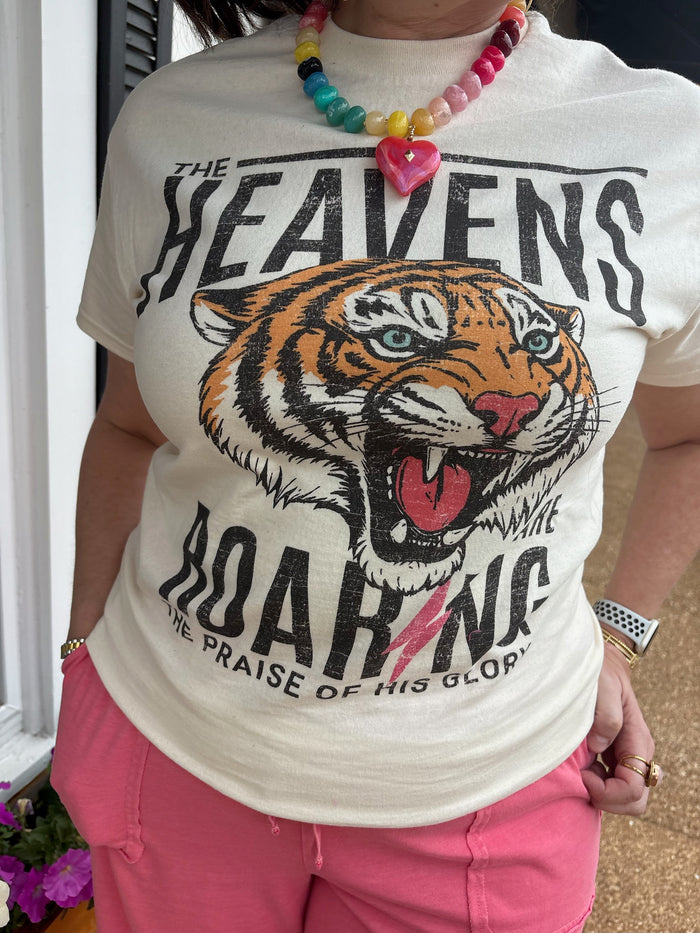 Heavens Are Roaring Oversized Graphic Tee