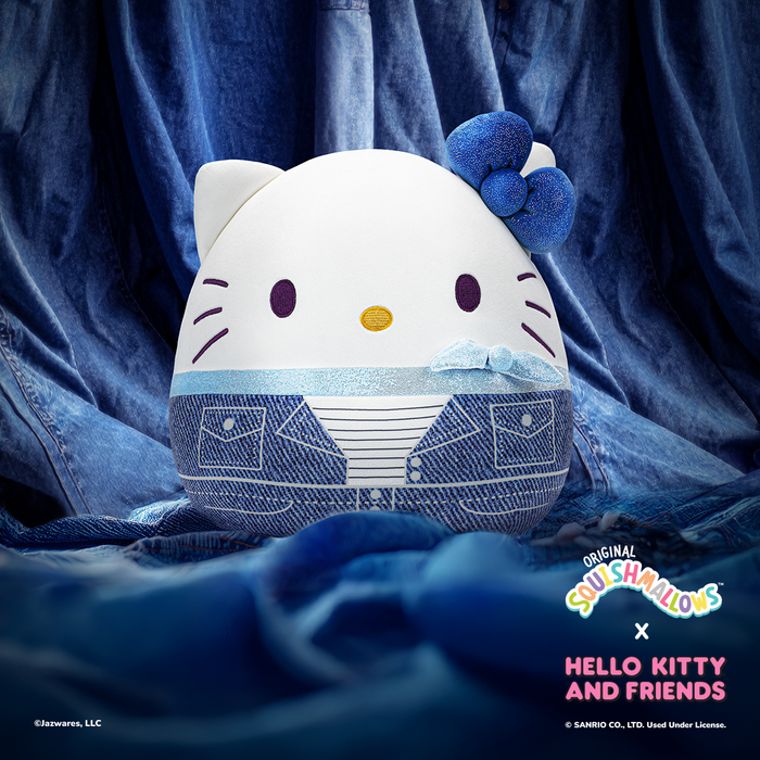 Hello Kitty 12" Squishmallows Plush (Denim) Plush Jazwares