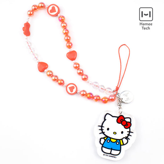 Hello Kitty Beaded Charm Mobile Phone Wrist Strap Accessory HAMEE