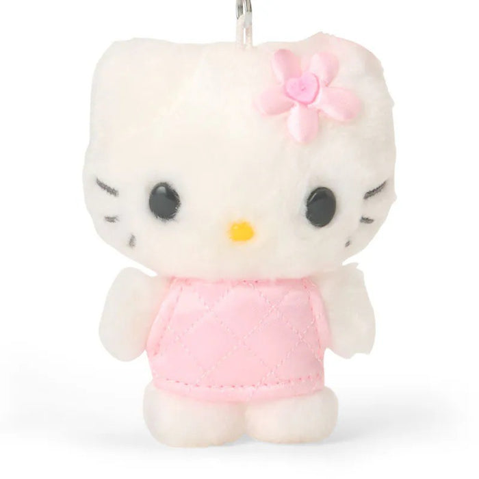 Hello Kitty Pink Mini Plush Mascot Keychain (Mini Quilt Series) Accessory Japan Original