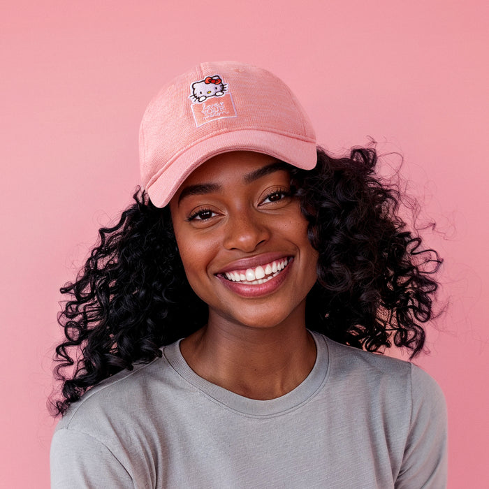 Hello Kitty x Love Your Melon Speckled Hero Cap (Pink) Accessory Love Your Melon