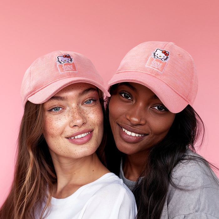 Hello Kitty x Love Your Melon Speckled Hero Cap (Pink) Accessory Love Your Melon