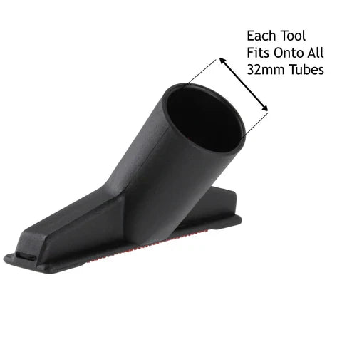 Henry Vacuum Cleaner Floor Nozzle and Tool Accessory Kit with Standard Metal Extension Rod Tubes, 32 mm, Plastic, Black