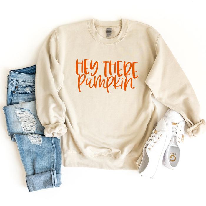 Hey There Pumpkin crewneck sweatshirt, product photo 2