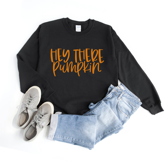 Hey There Pumpkin crewneck sweatshirt, product photo 3