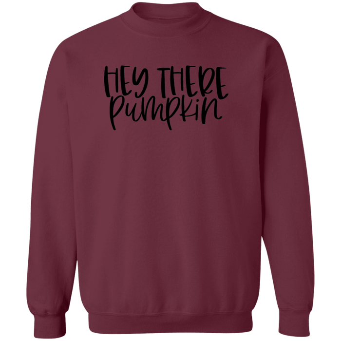 Hey There Pumpkin crewneck sweatshirt in Maroon