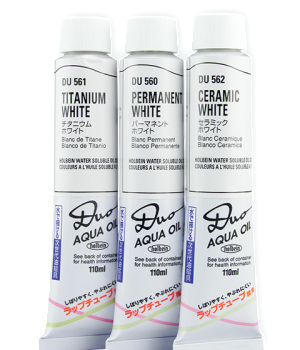 Holbein Duo Aqua Oil Water Soluble Oil Color - 50 ml Tube - Titanium White by Holbein - K. A. Artist Shop