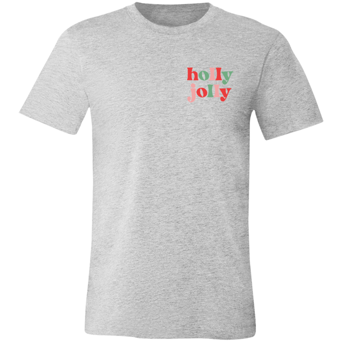 Holly Jolly Christmas graphic t-shirt in Athletic Heather