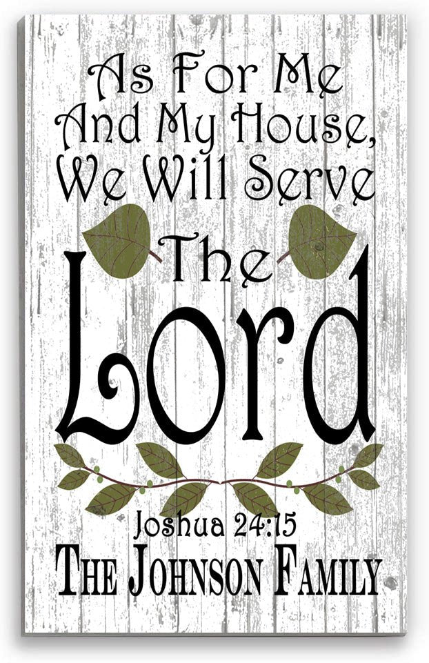 As For Me And My House We Will Serve The Lord Sign