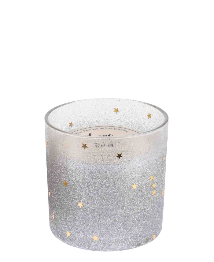 Home & Styling 10cm Christmas Deco Candle - Silver
