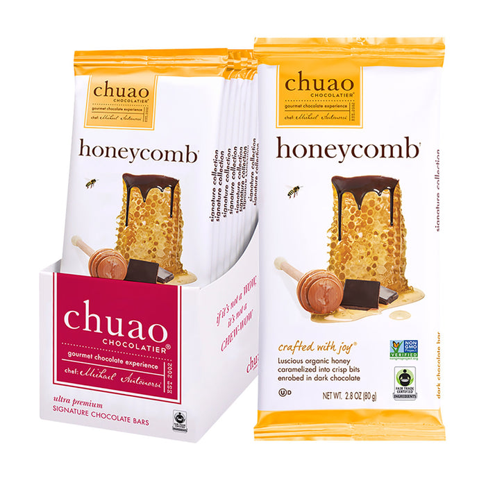 Honeycomb Chuao Dark Chocolate Bar - 12ct