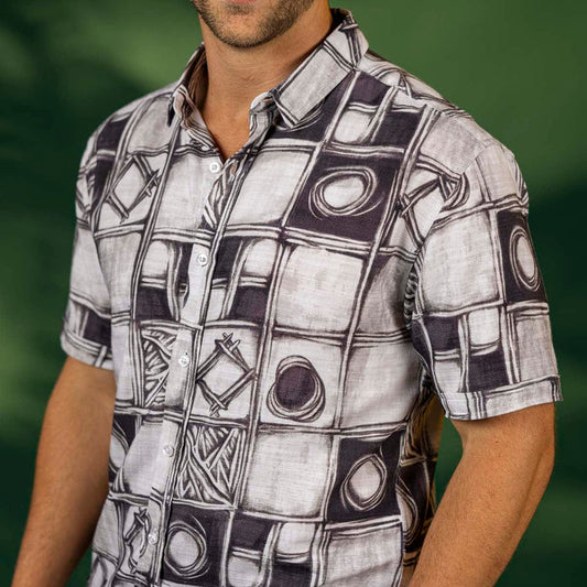 RSVLTS RSVLTS Bamboo Short Sleeve Shirt How Ya Doin' – Bamboo Short Sleeve Shirt How Ya Doin' – Bamboo Short Sleeve Shirt