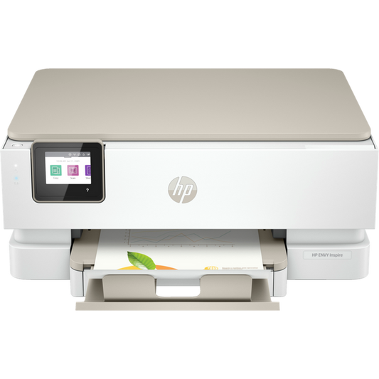 "Hp ENVY Inspire 7220e All-in-One Wireless Colour Printer | 3 Months Free Instant Ink with HP+ | White | 2-sided printing | Touchscreen | Self-healing Wi-Fi | 242P6B#687 " HP Euronics Ireland