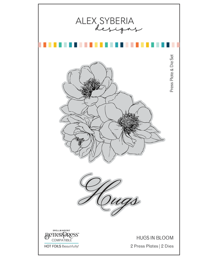Hugs in Bloom Press Plate & Die Set
