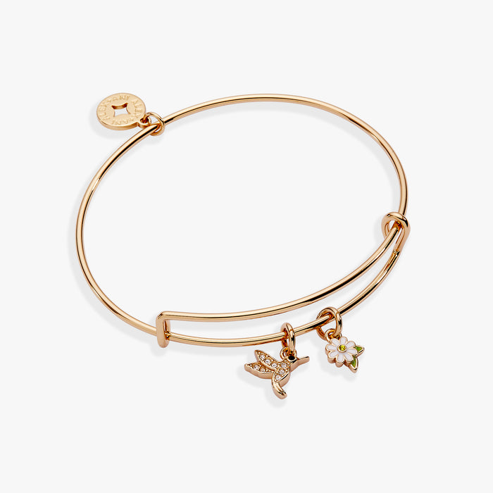 Hummingbird ‘Birds of a Feather’ Mini Charm Bangle