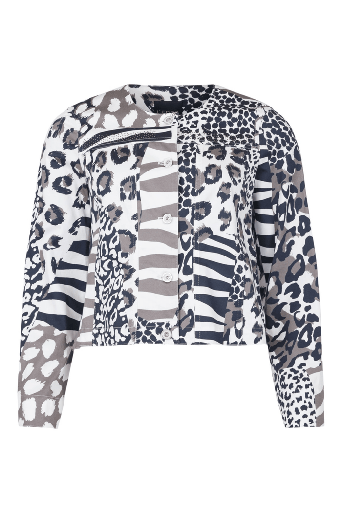 I'CONA 67339-60311-0 Multi Animal Print Jacket (52cm)