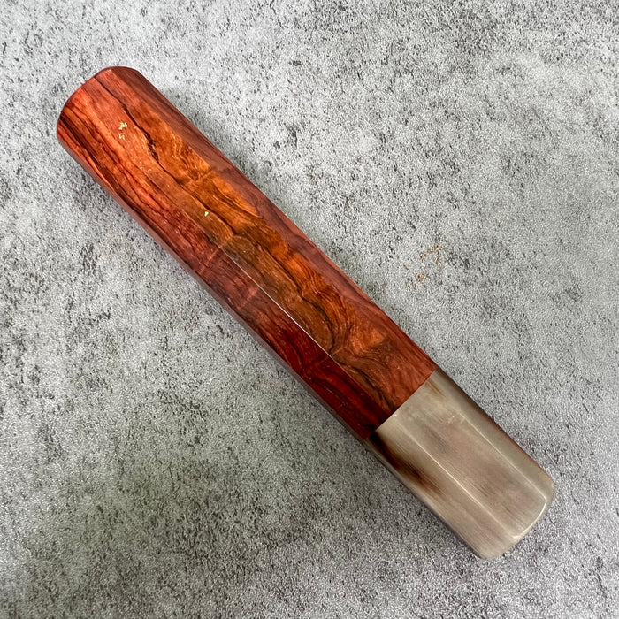Hanoi Made Custom Japanese Knife handle (wa handle)  for 240 : Rosewood and horn