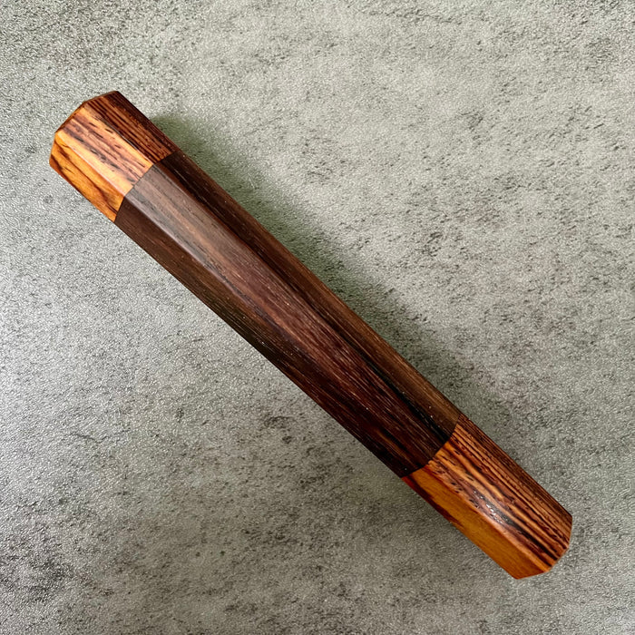 Custom Japanese Knife handle (wa handle)  for 165-210mm  -  East India Rosewood and Cocobolo