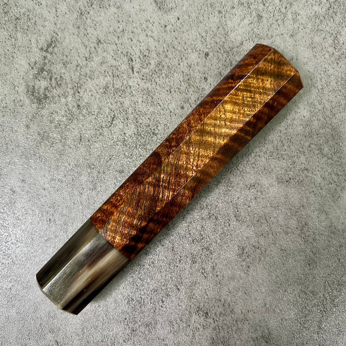 Custom Japanese Knife handle (wa handle)  for 165-210mm  -  Koa and horn