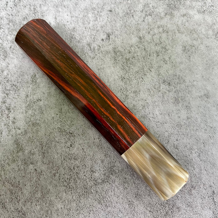 Hanoi Made Custom Japanese Knife handle (wa handle)  for 240 : Rosewood and horn