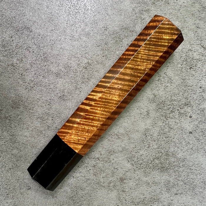 Custom Japanese Knife handle (wa handle)  for 240mm -  Koa and horn