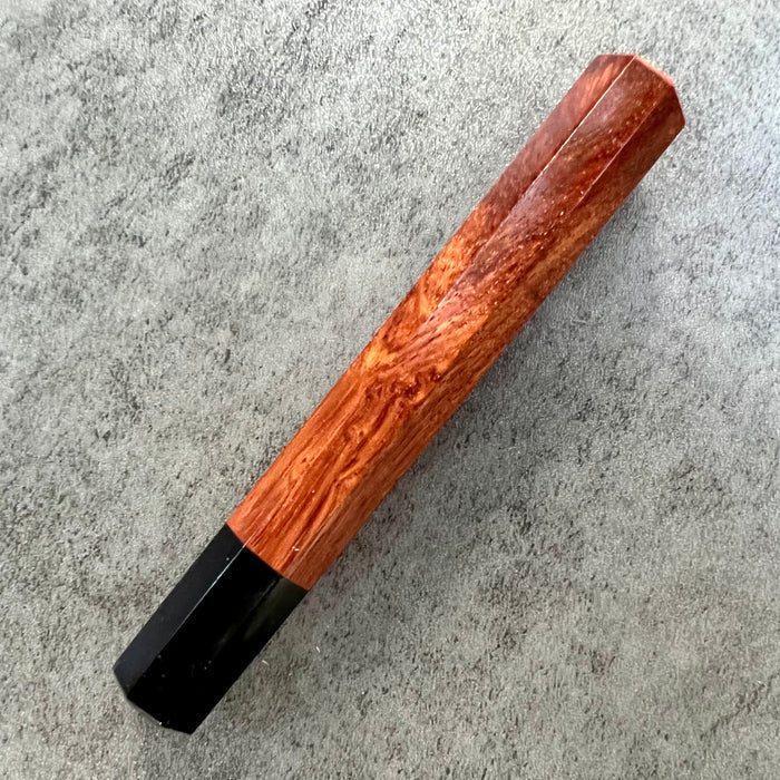 Custom Japanese Knife handle (wa handle)  for 165-210mm  -  Siamese rosewood and horn