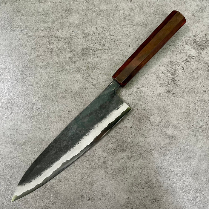 Custom Kyohei Shindo Iron clad Aogami Kurouchi Gyuto  210 mm - Rosewood