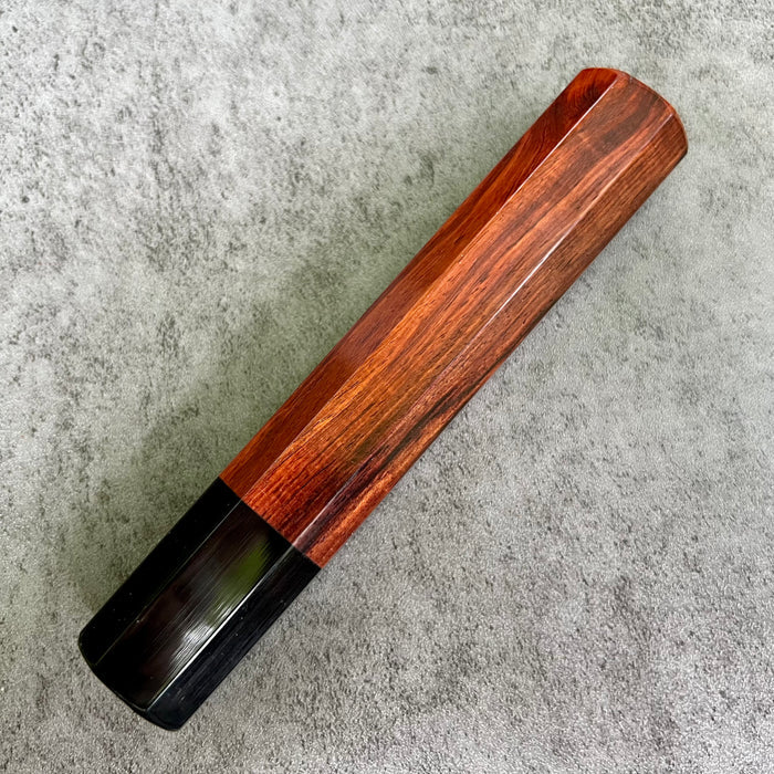 Hanoi Made Custom Japanese Knife handle (wa handle)  for 240 : Rosewood and horn