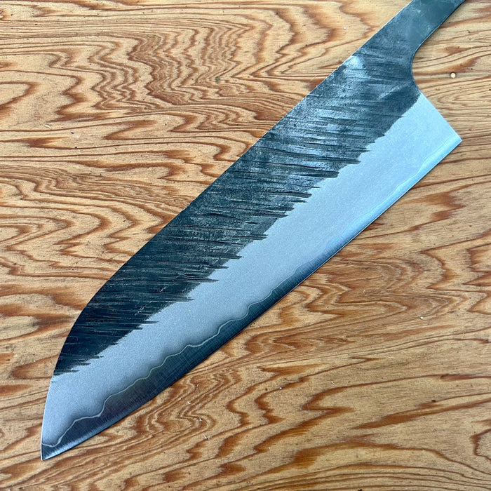 Yu Kurosaki Fujin Aogami Super Hammered 165  Santoku -  Blade Only