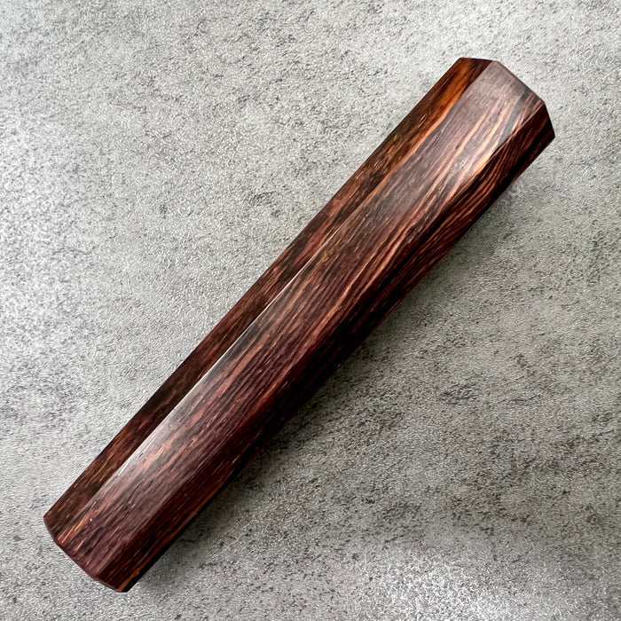 Custom Japanese Knife handle (wa handle)  for 165-210mm  -  Dark Cocobolo