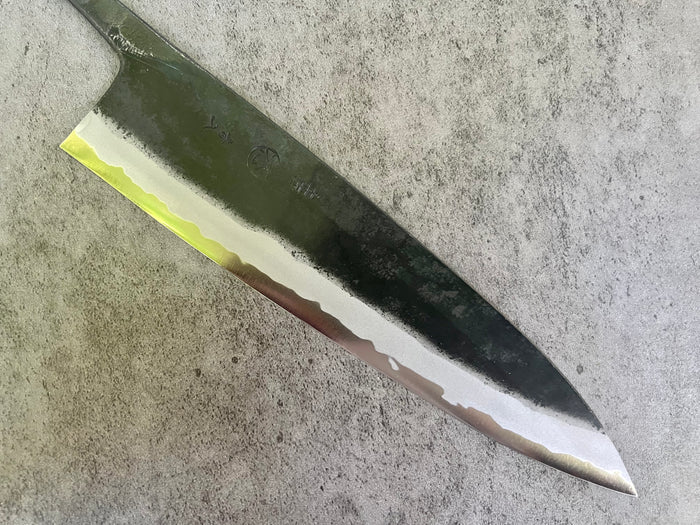 Kyohei Shindo Iron clad Aogami Kurouchi Gyuto  210 mm - Blade Only