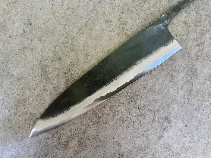 Kyohei Shindo Iron clad Aogami Kurouchi Gyuto  210 mm - Blade Only
