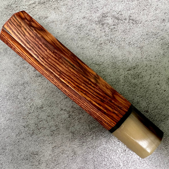 Custom Japanese Knife handle (wa handle)  for 165-210mm  -  Cocobolo and horn