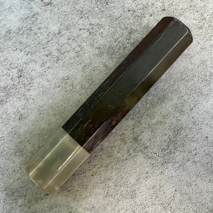 Hanoi Made Custom Japanese Knife handle (wa handle)  for 165-180 : Rosewood and horn