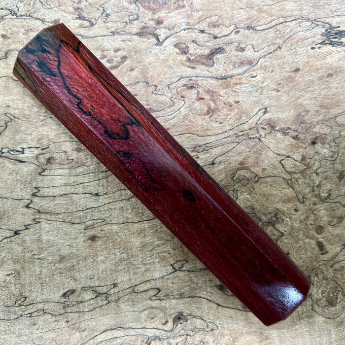 Custom Japanese Knife handle (wa handle)  for 165-210mm - Dyed spalted sycamore