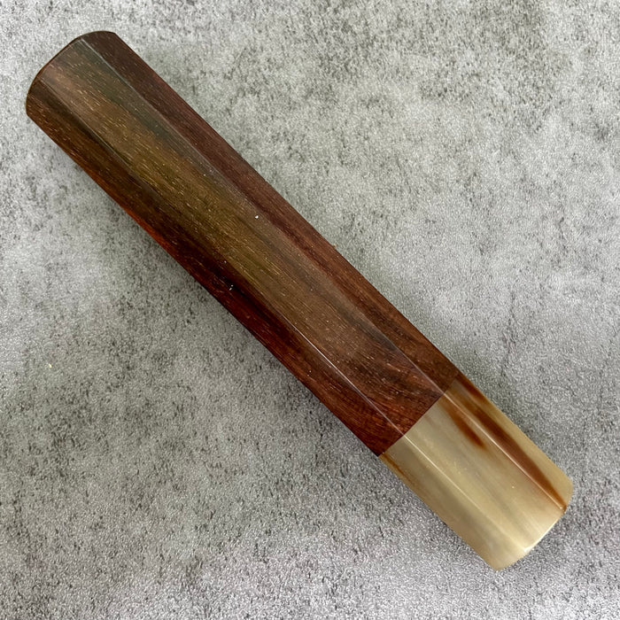 Hanoi Made Custom Japanese Knife handle (wa handle)  for 210mm : Rosewood and horn