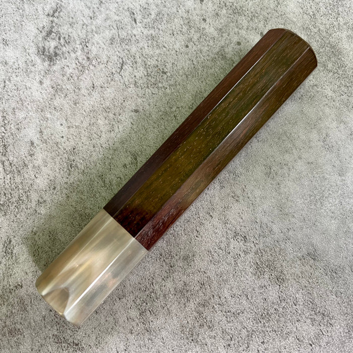 Hanoi Made Custom Japanese Knife handle (wa handle)  for 240 : Rosewood and horn