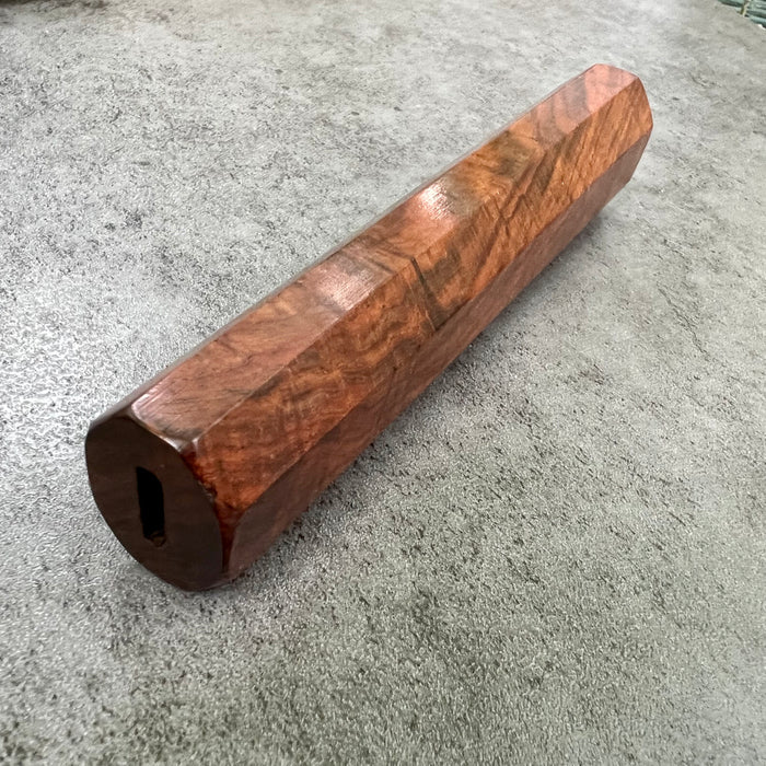 Hanoi Made Custom Japanese Knife handle (wa handle)  for 210mm : Curly Rosewood