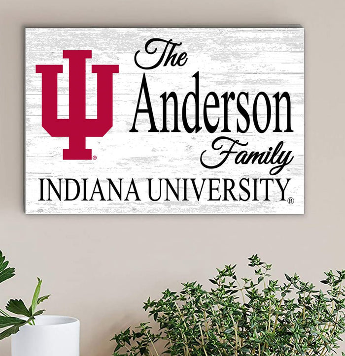 Indiana University Family Name Sign for IU Alumni, Fans or Graduation - Broad Bay Personalized Gifts Shipped Fast