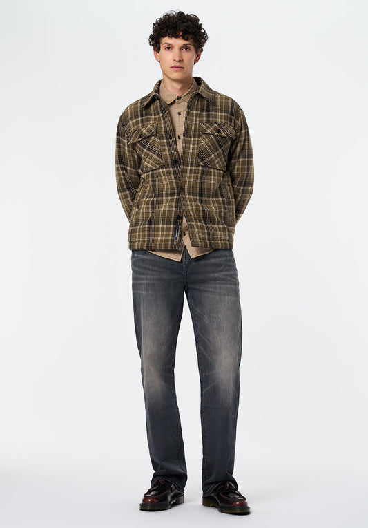 Buffalo Men Jackets Green Woven Casual Jackets Plaid Pattern
