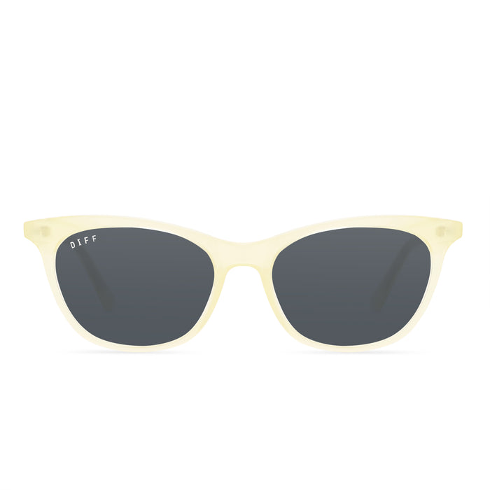prescription sunglasses - JADE - BUTTERCREAM + CLEAR polarized