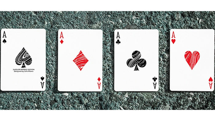 Juggler Marble Edition Playing Cards by Julio Ribera